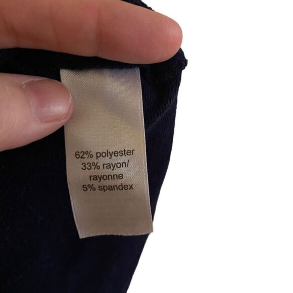 Maurices 24/7 long sleeve dress blue white striped plus size 2 = 20/22 - Picture 4 of 6